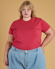 The Organic Vintage Tee - Hot Pink