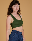 Mini Tank in Evergreen angled front view on Alex