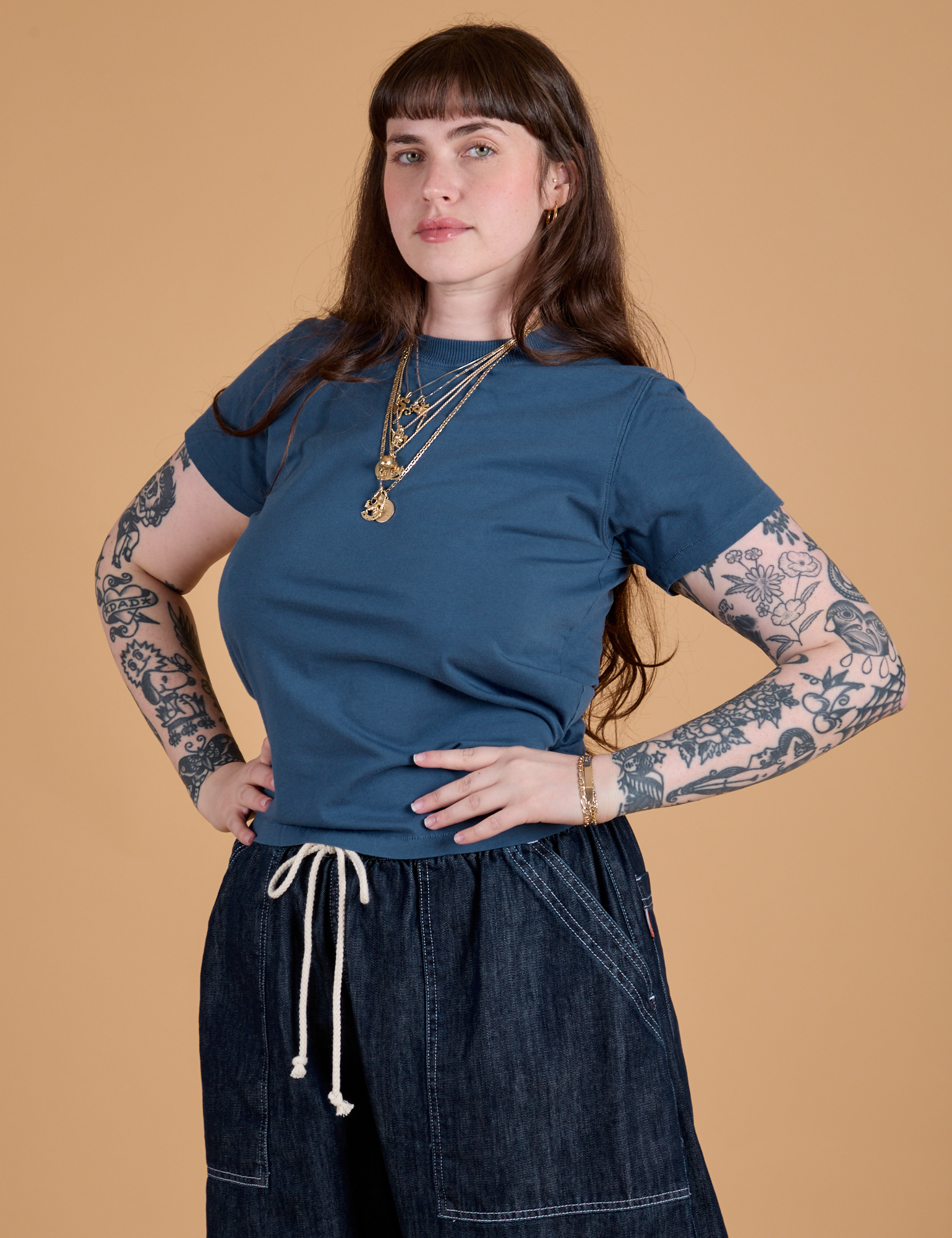 The Organic Vintage Tee - French Blue