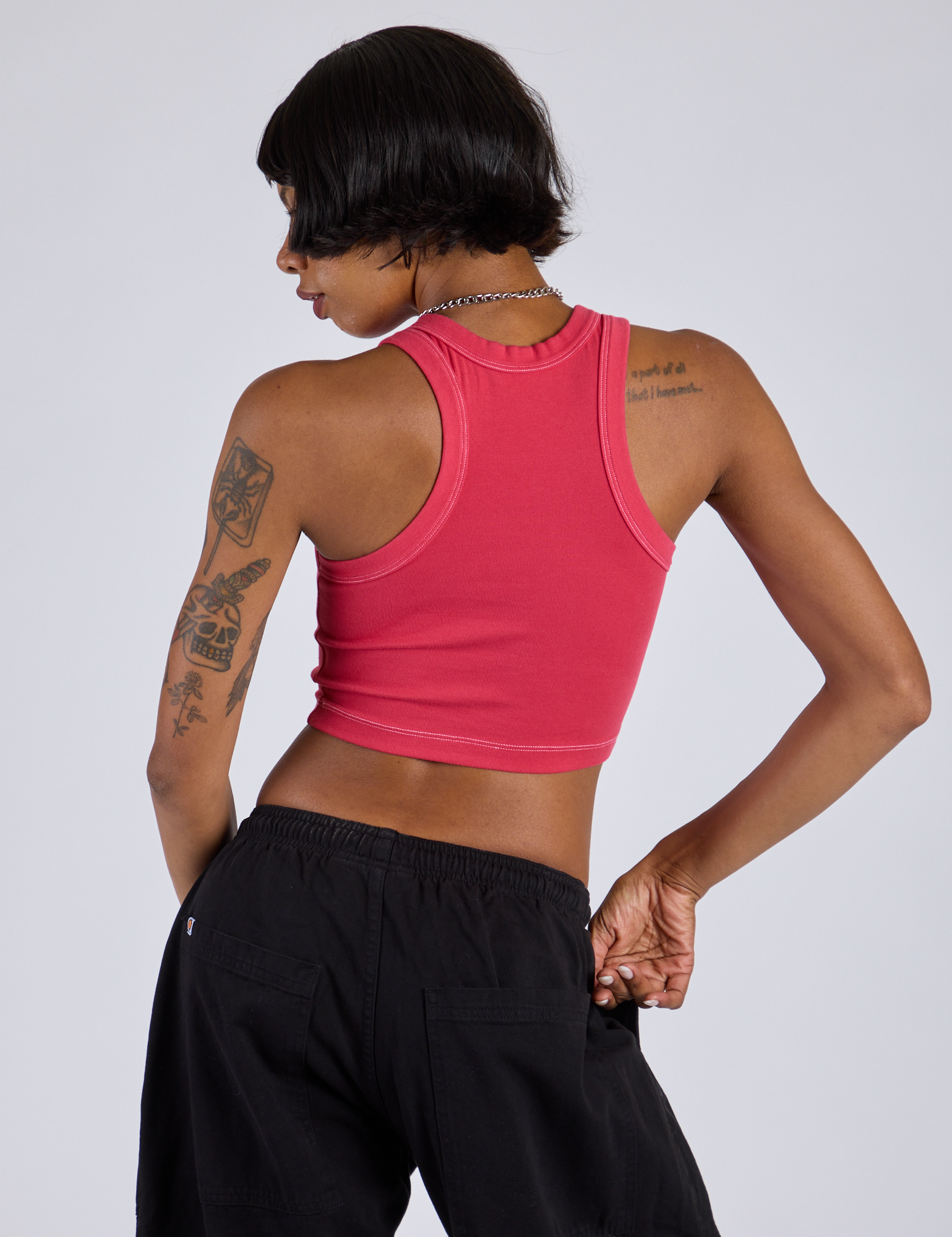 Porthole Tank - Hot Pink