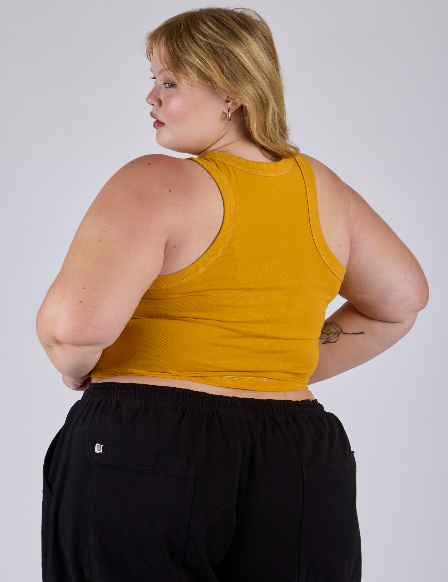 Porthole Tank - Mustard Yellow