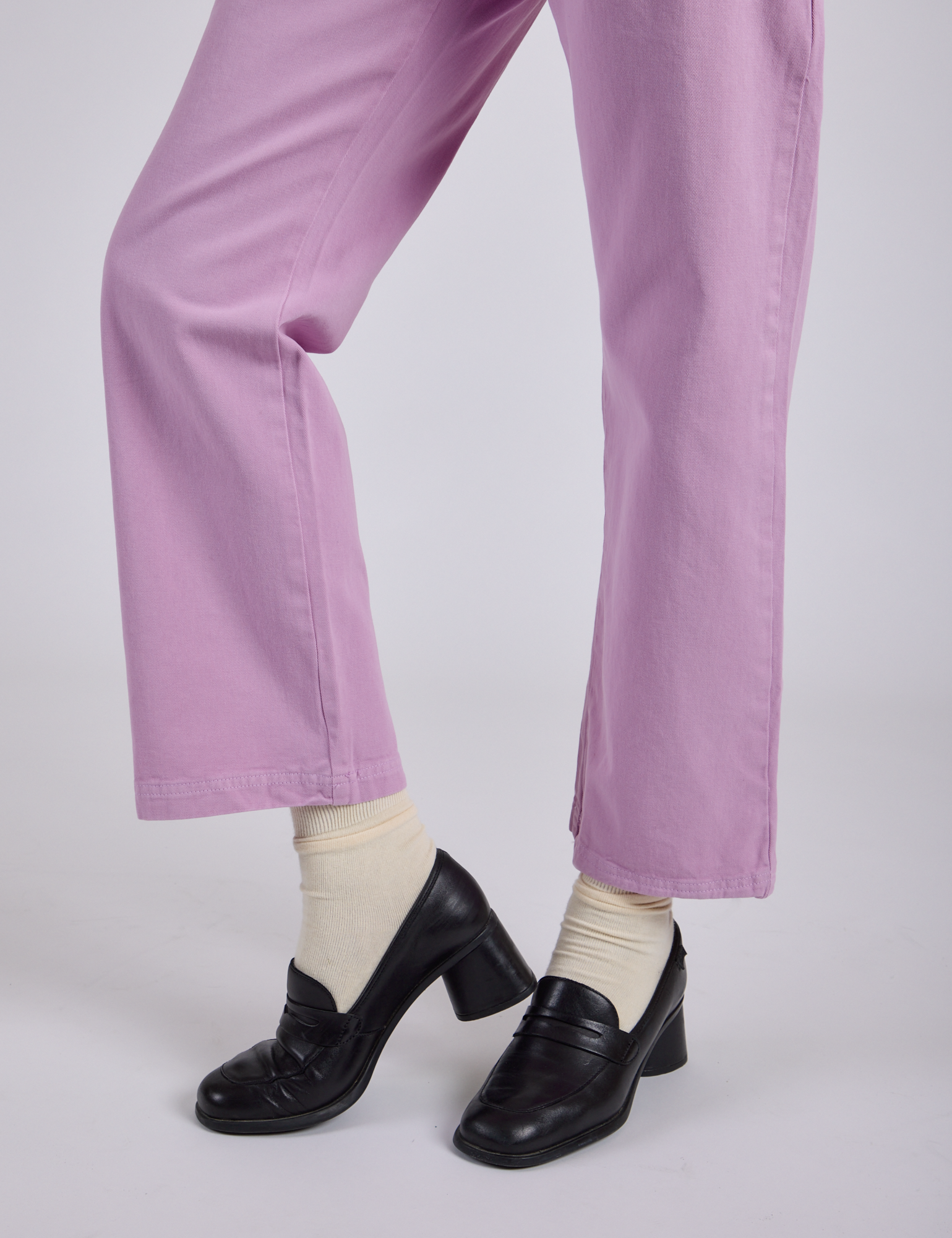 Short Sleeve Jumpsuit - Lilac Purple