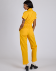 Short Sleeve Jumpsuit - Sunshine Yellow
