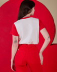 Vintage Tee in Devil Big Bud back view on Alex