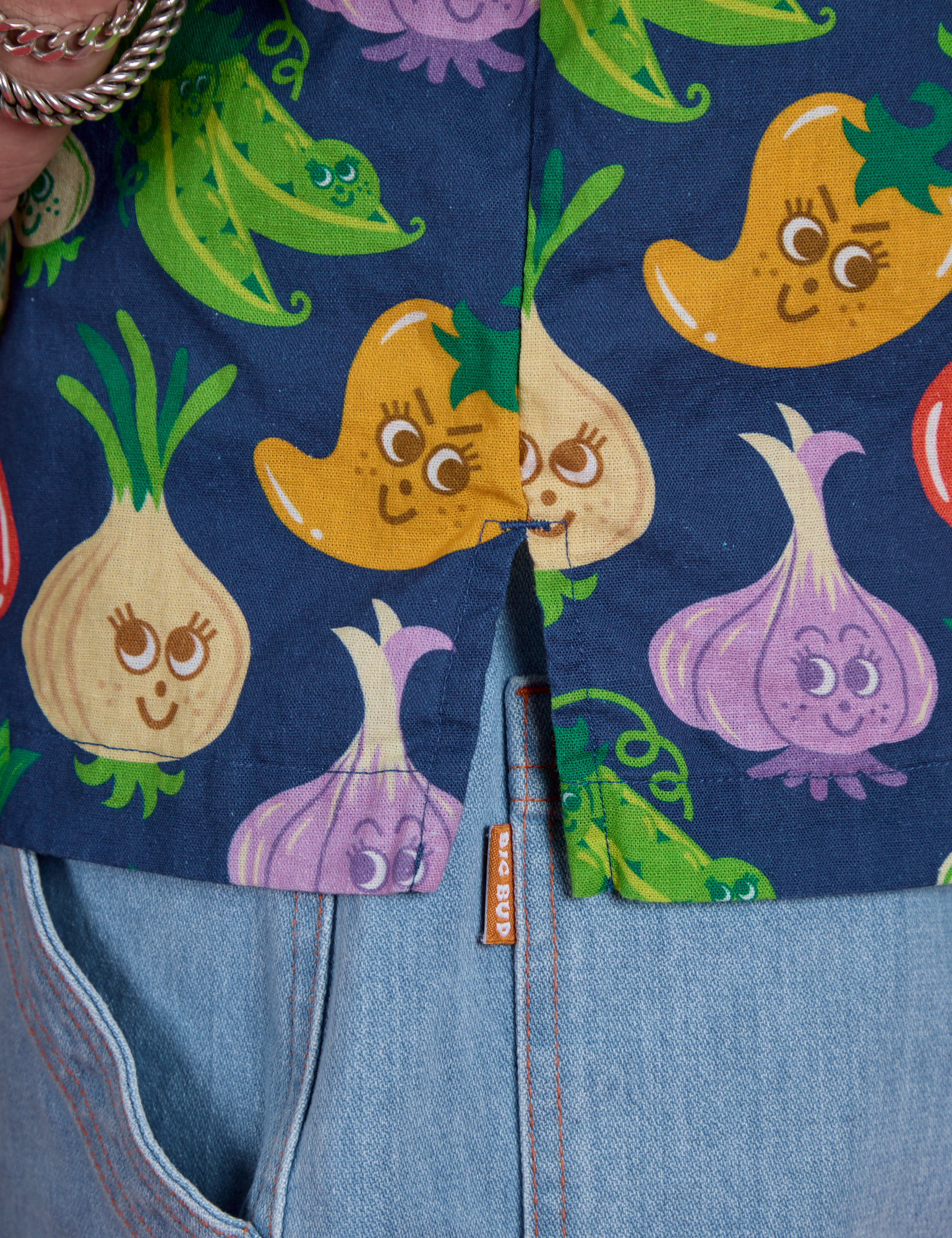 Veggie Village Pantry Button-Up