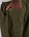 Drawstring Shorts - Surplus Green