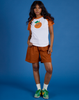 Produce Raglan Tee in Orange worn by Kanda