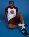 Produce Raglan Tee in Strawberry on Isaac
