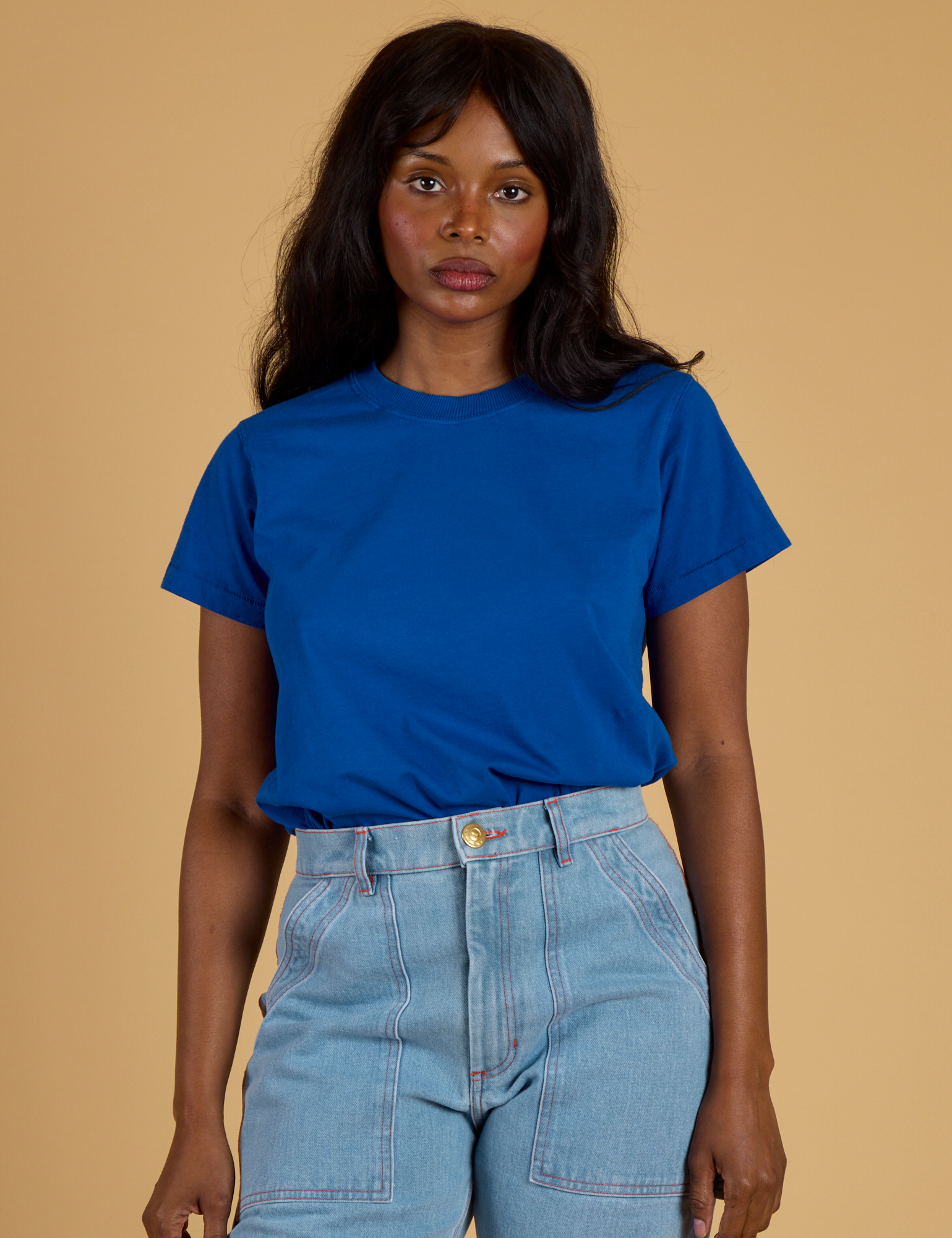 The Organic Vintage Tee - Royal Blue
