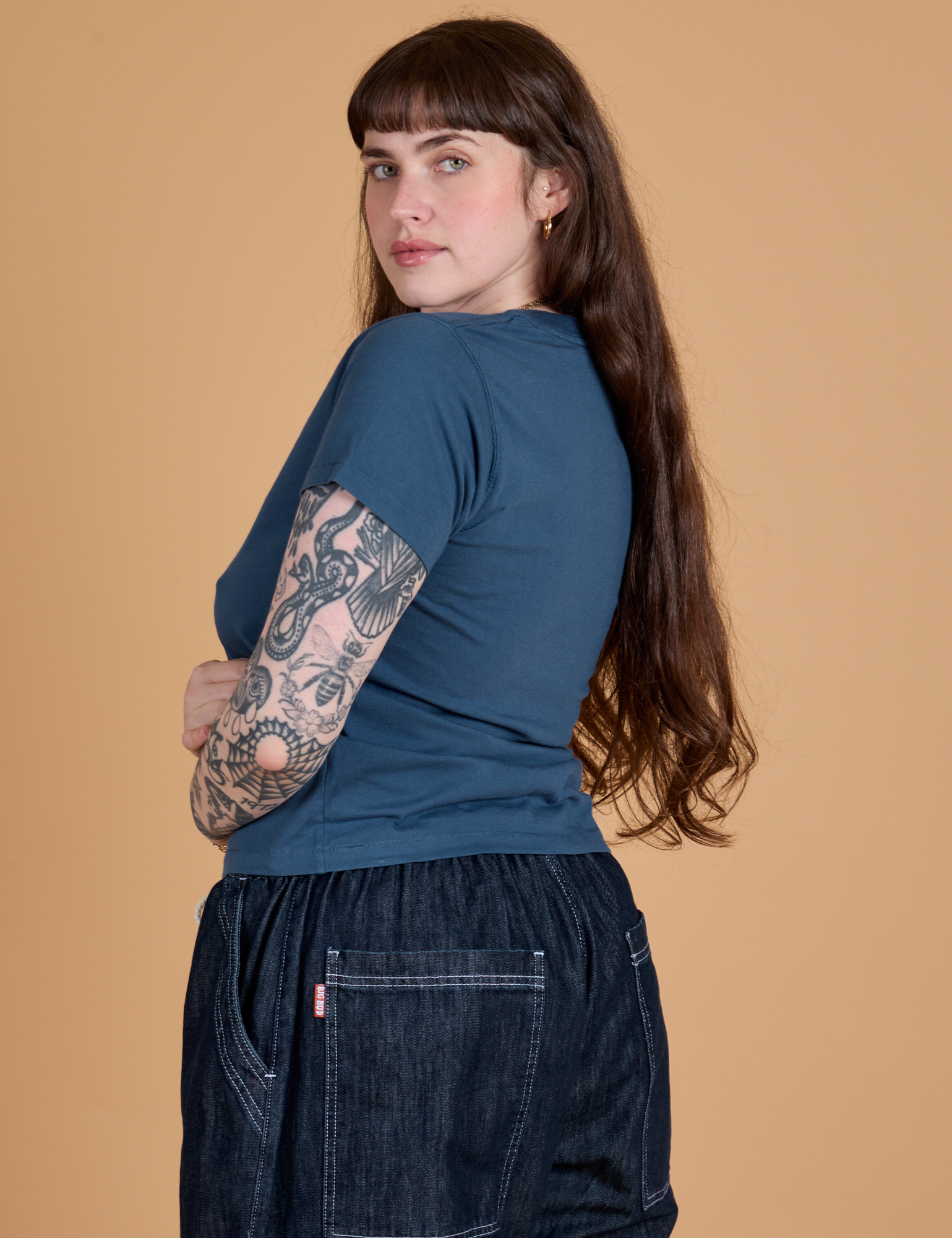 The Organic Vintage Tee - French Blue