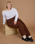 Railroad Denim Work Pants - Burnt Terracotta Overdye