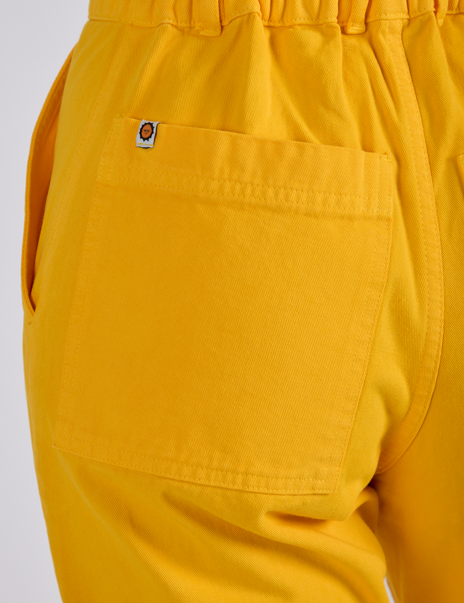 Short Sleeve Jumpsuit - Sunshine Yellow
