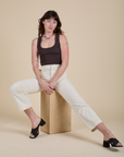 Work Pants - Vintage Tee White