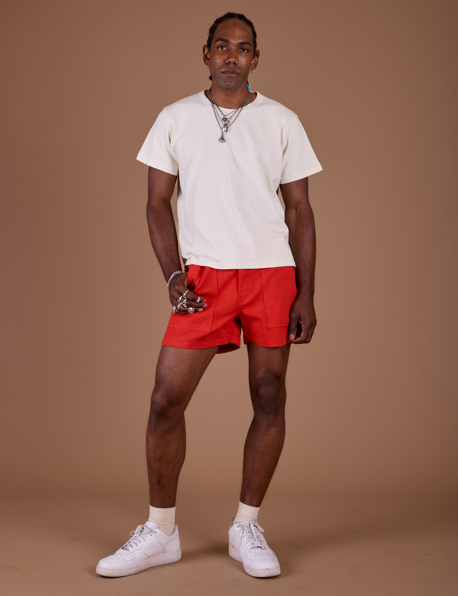 Classic Work Shorts - Mustang Red