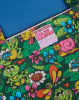 Pond Party Printed XL Zip Tote close up