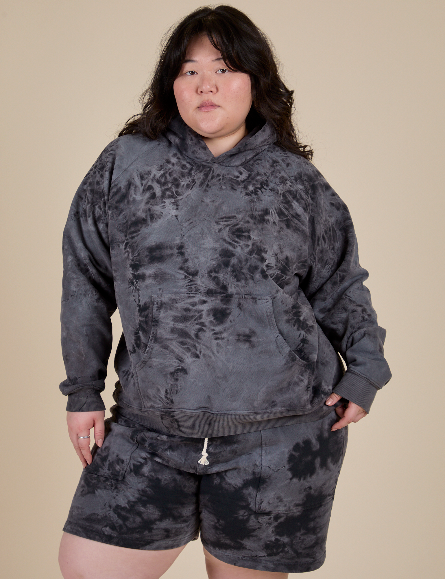 Heavyweight Oversized Hoodie - Black Magic Waters