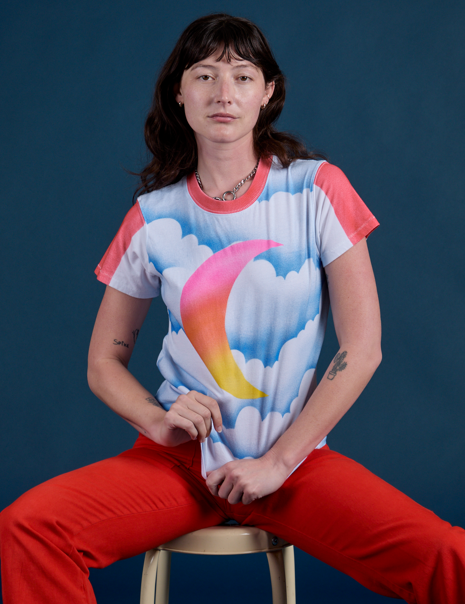 Airbrush Moon Vintage Tee on Alex