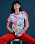 Airbrush Moon Vintage Tee on Alex