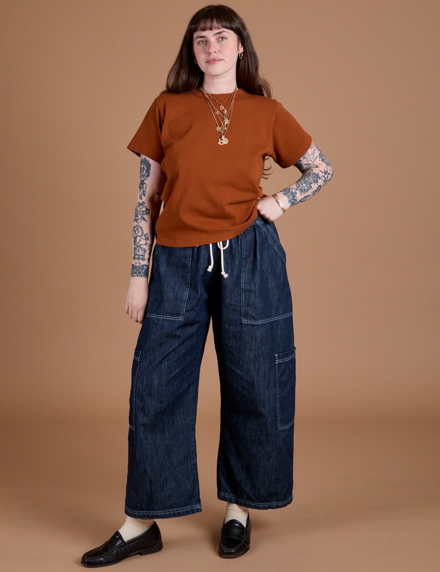 Burly Tee - Burnt Terracotta