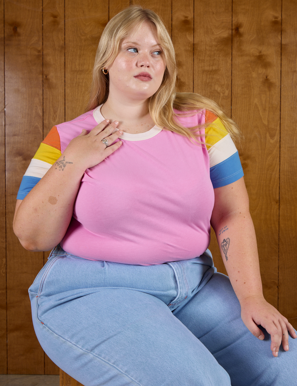 Calypso Tee in Bubblegum Multi on Juliet