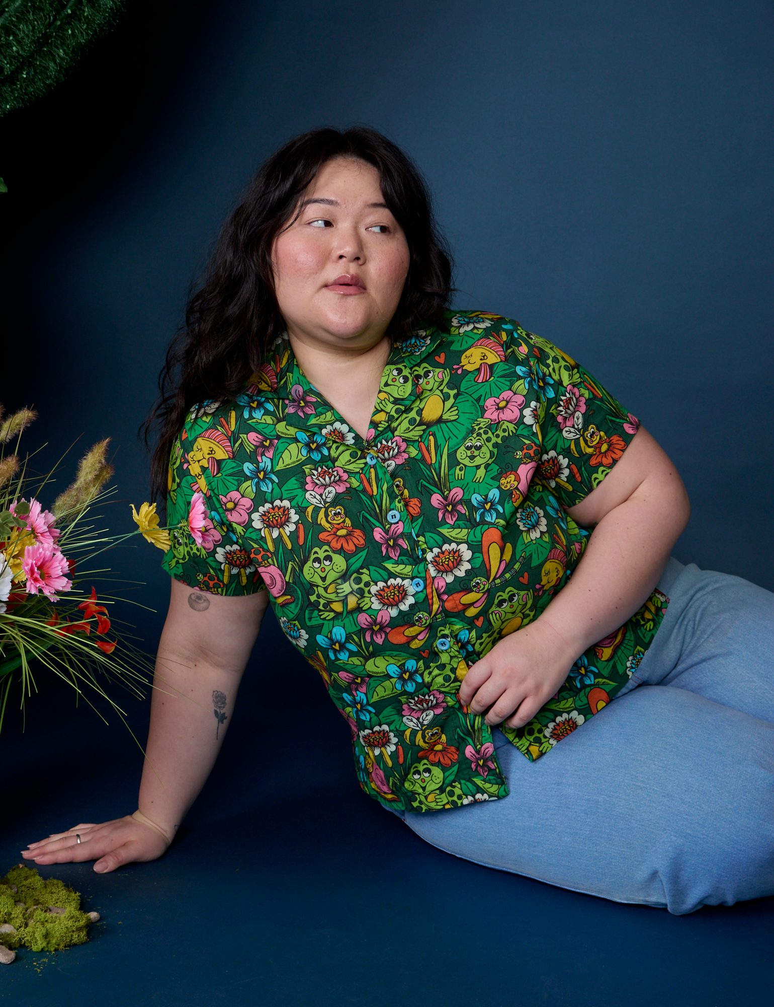 Pond Party Pantry Button-Up on Ashley