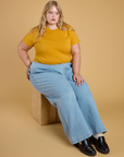 The Organic Vintage Tee - Mustard Yellow