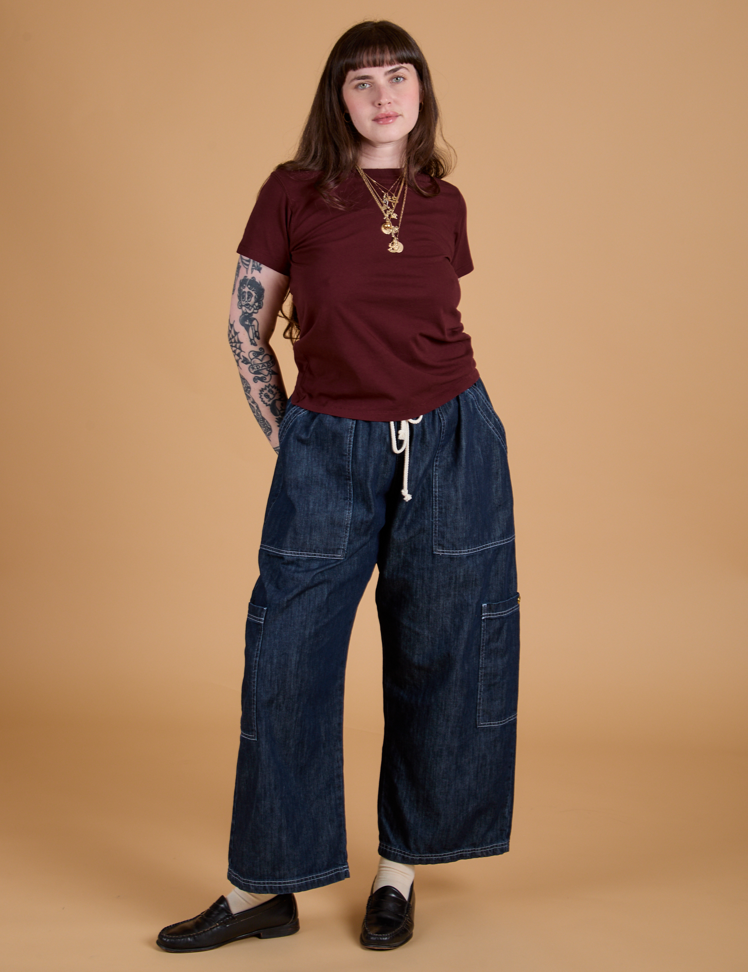 The Organic Vintage Tee - Red Wine
