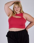 Porthole Tank - Hot Pink