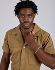 Short Sleeve Jumpsuit - Desert Brown