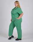 Short Sleeve Jumpsuit - Seafoam Green
