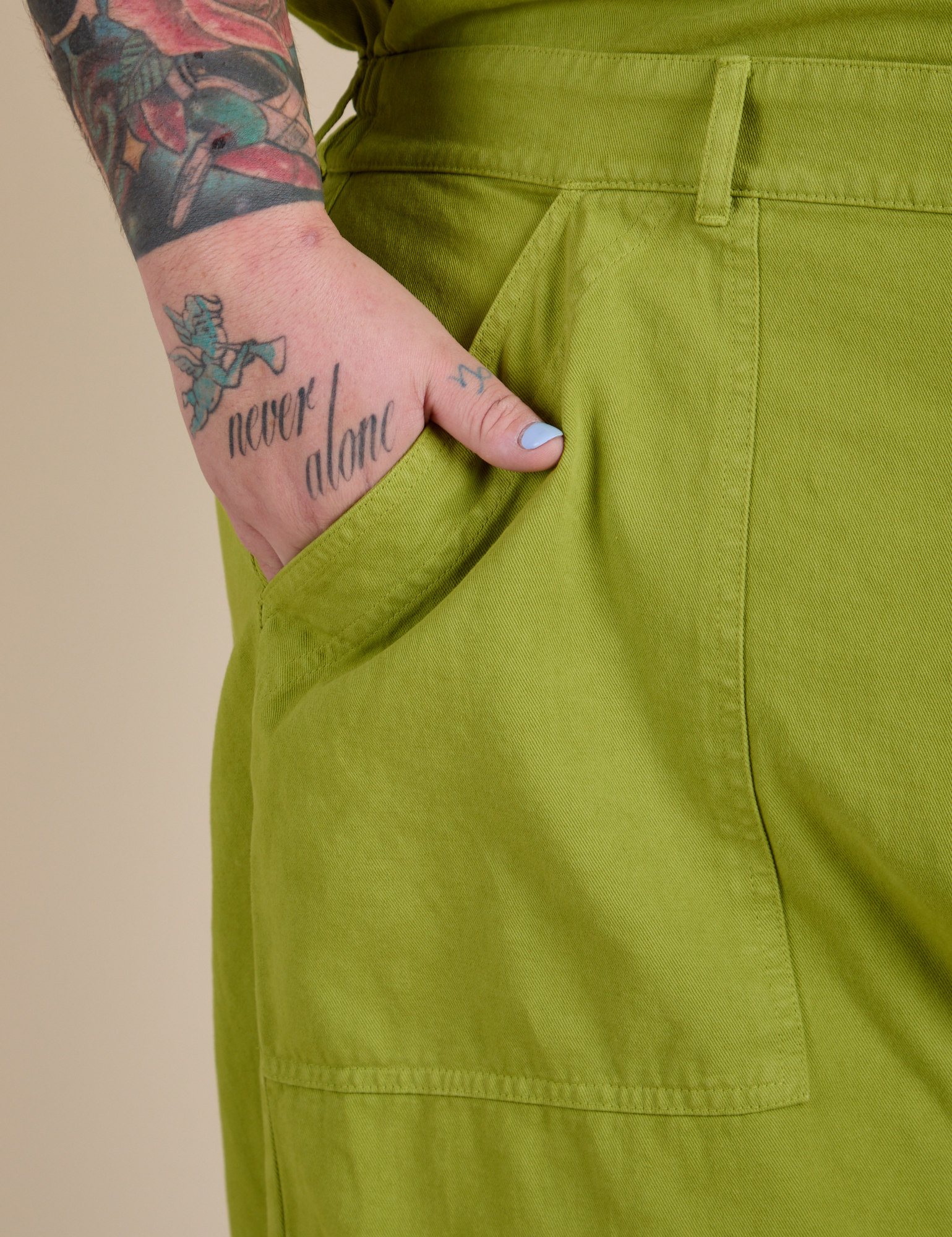 Short Sleeve Jumpsuit - Gross Green