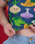 Veggie Village Cropped Baby Tee