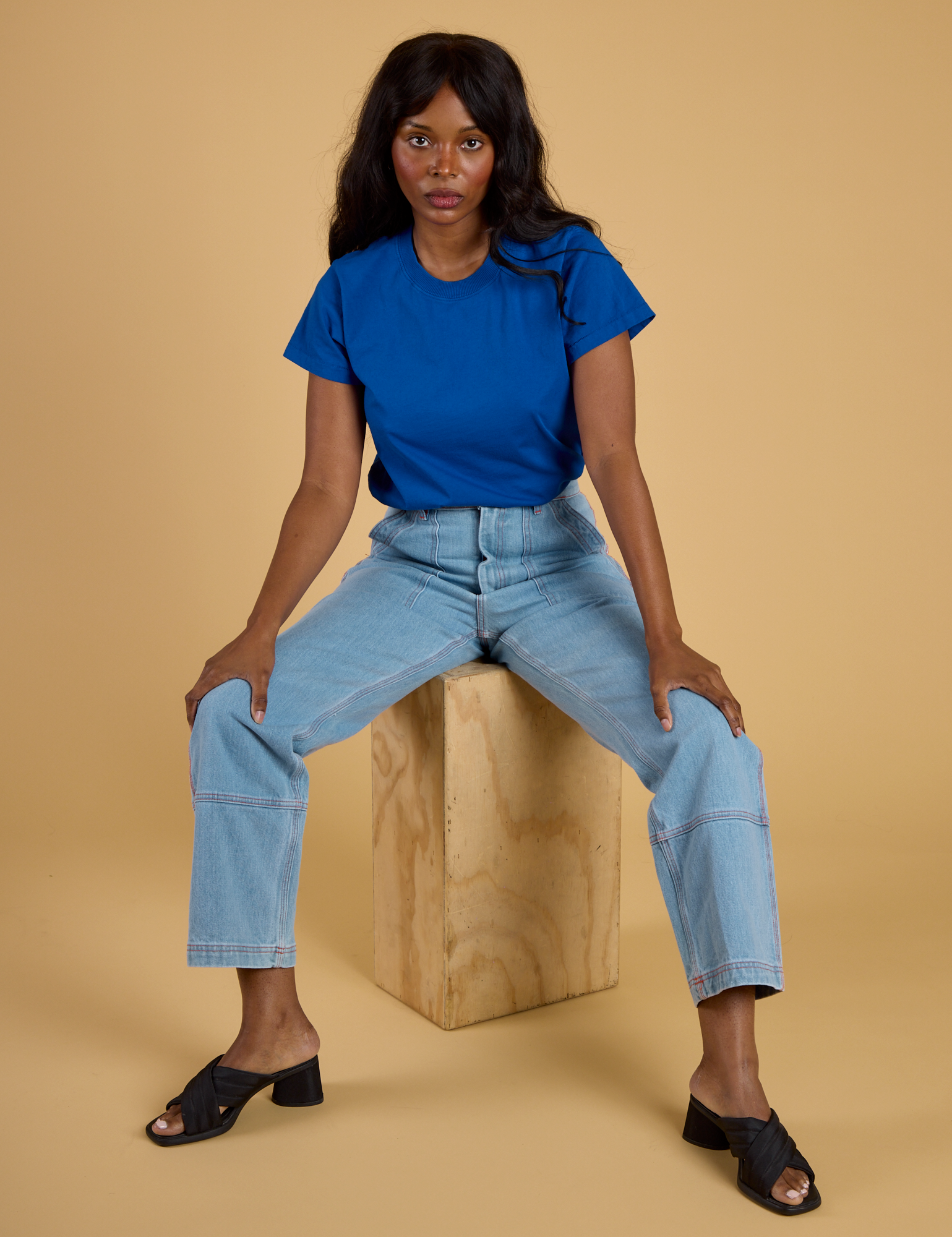 The Organic Vintage Tee - Royal Blue