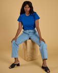 The Organic Vintage Tee - Royal Blue