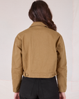Mechanic Jacket in Desert Brown back view on Alex