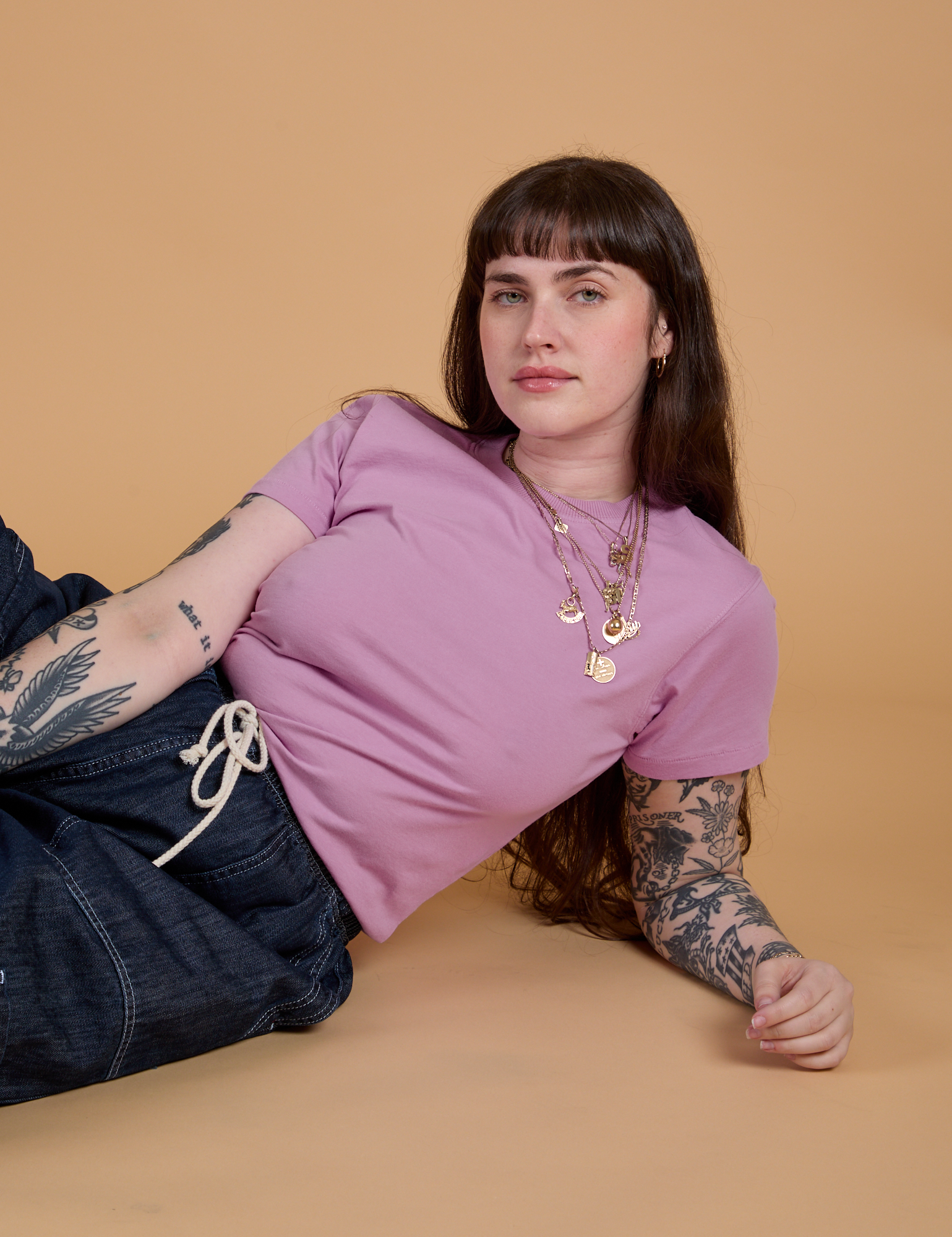 The Organic Vintage Tee - Lilac Purple
