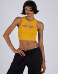 Porthole Tank - Mustard Yellow