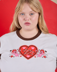 Vintage Tee in Love Big Bud close up on Juliet