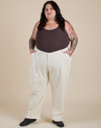 Work Pants - Vintage Tee White