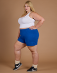 TRY-A-STYLE - Athletic Shorts - Royal Blue *FINAL SALE*