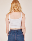 Cropped Cami in Vintage Tee Off-White back view on Margaret