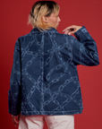Back view of Chain Link Work Jacket on Tiara
