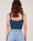 Cropped Cami in Lagoon back view on Alex