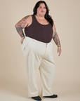Work Pants - Vintage Tee White