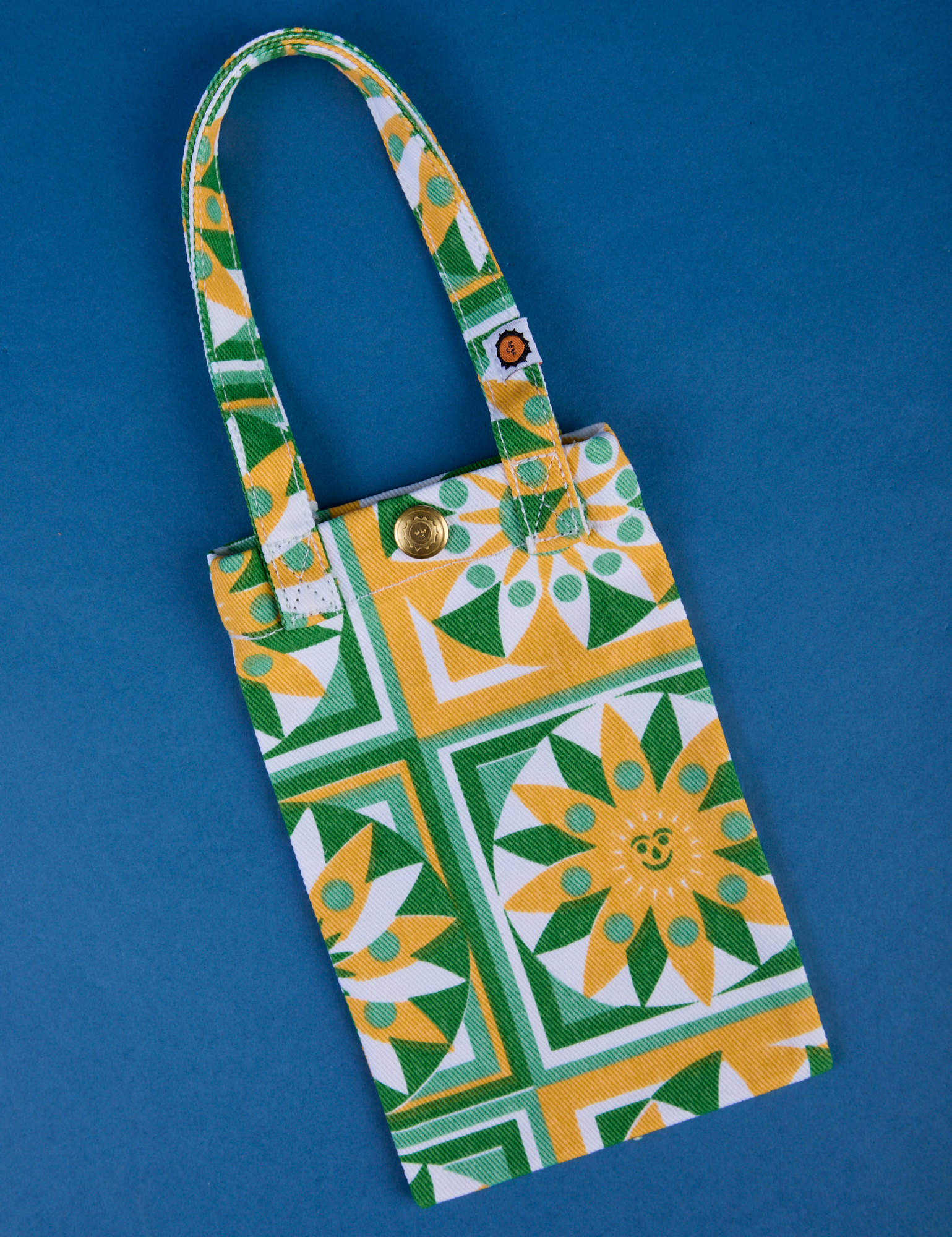Spring Quilt Printed Cell Phone Tote