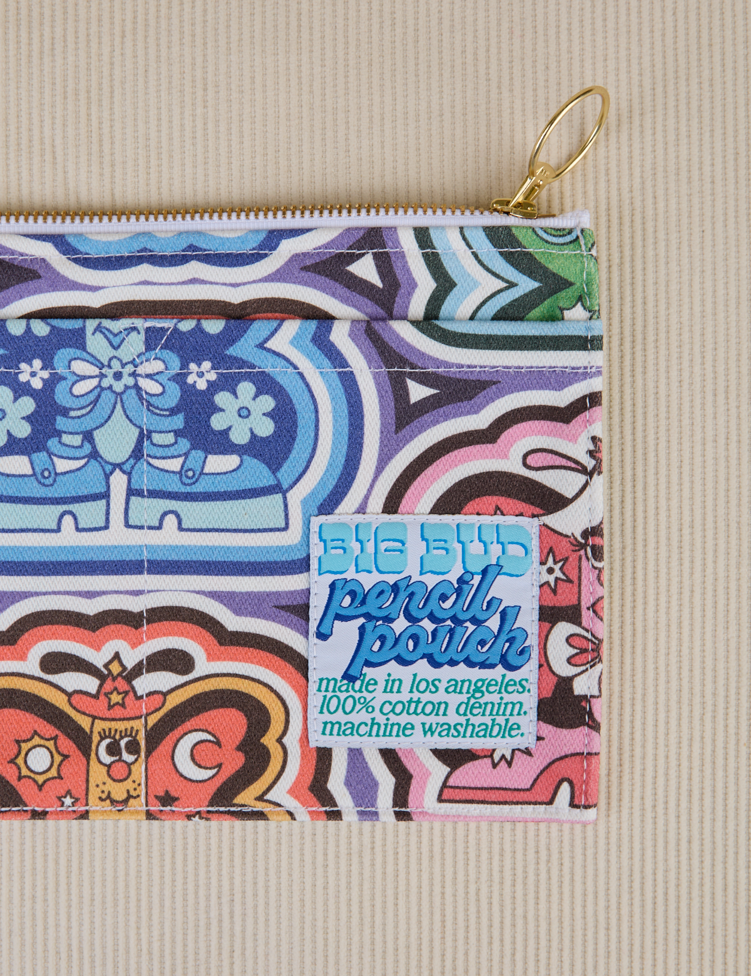 Butterfly Kaleidoscope Pencil Pouch close up
