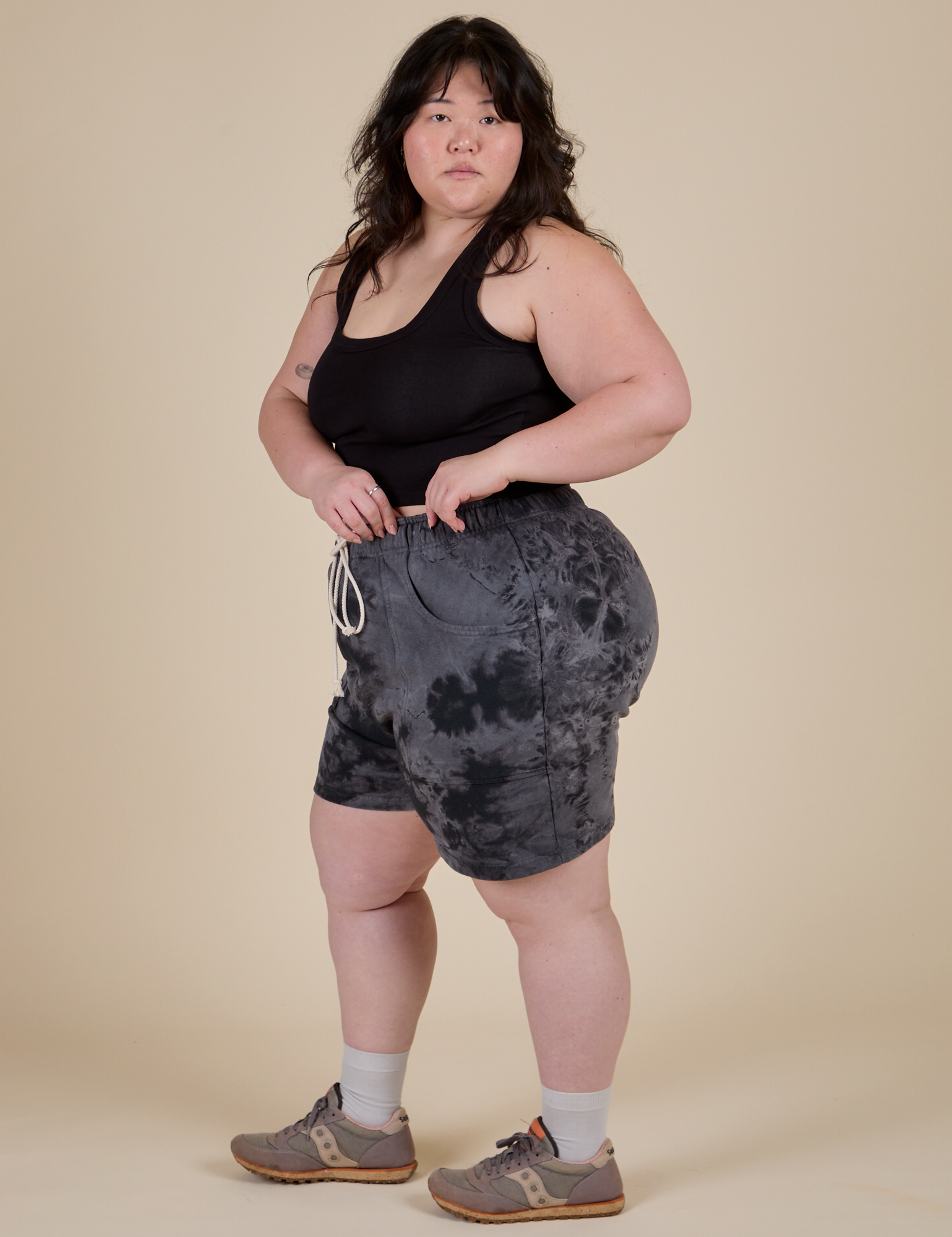 Heavyweight Sweat Shorts - Black Magic Waters