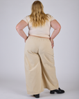 Pleated Pull-On Pants - Vintage Off-White