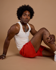 Athletic Shorts - Mustang Red