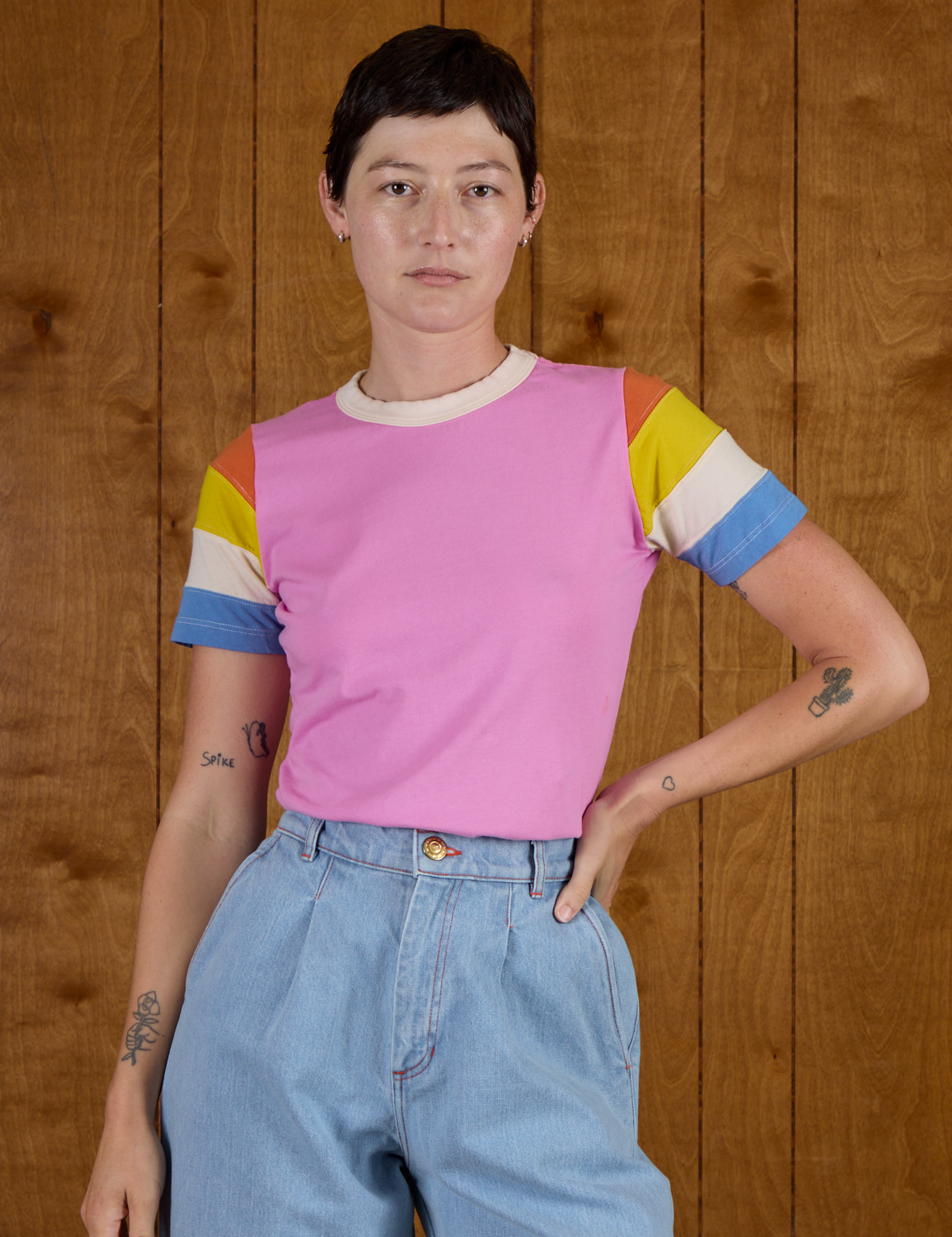 Calypso Tee in Bubblegum Multi on Alex